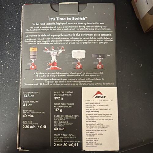 Msr switch system stove - msr, set