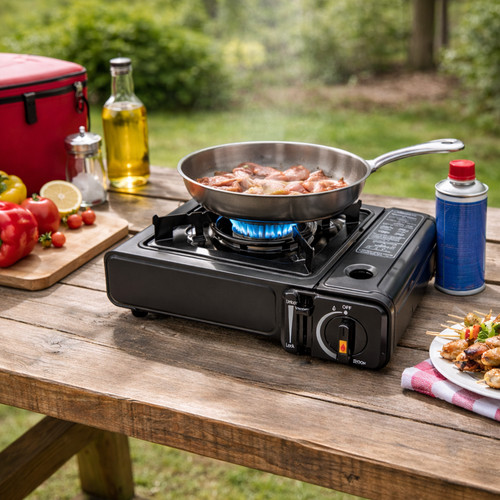 Portable camping gas - portable, stove