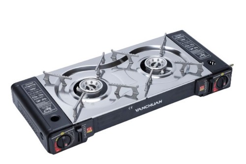 Portable double burner gas - burner,