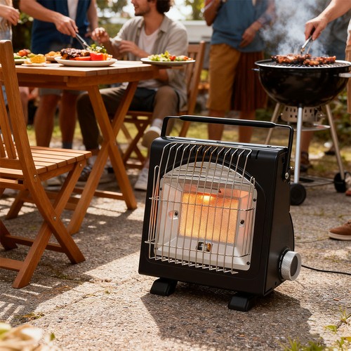 Portable camping gas heater - camping,